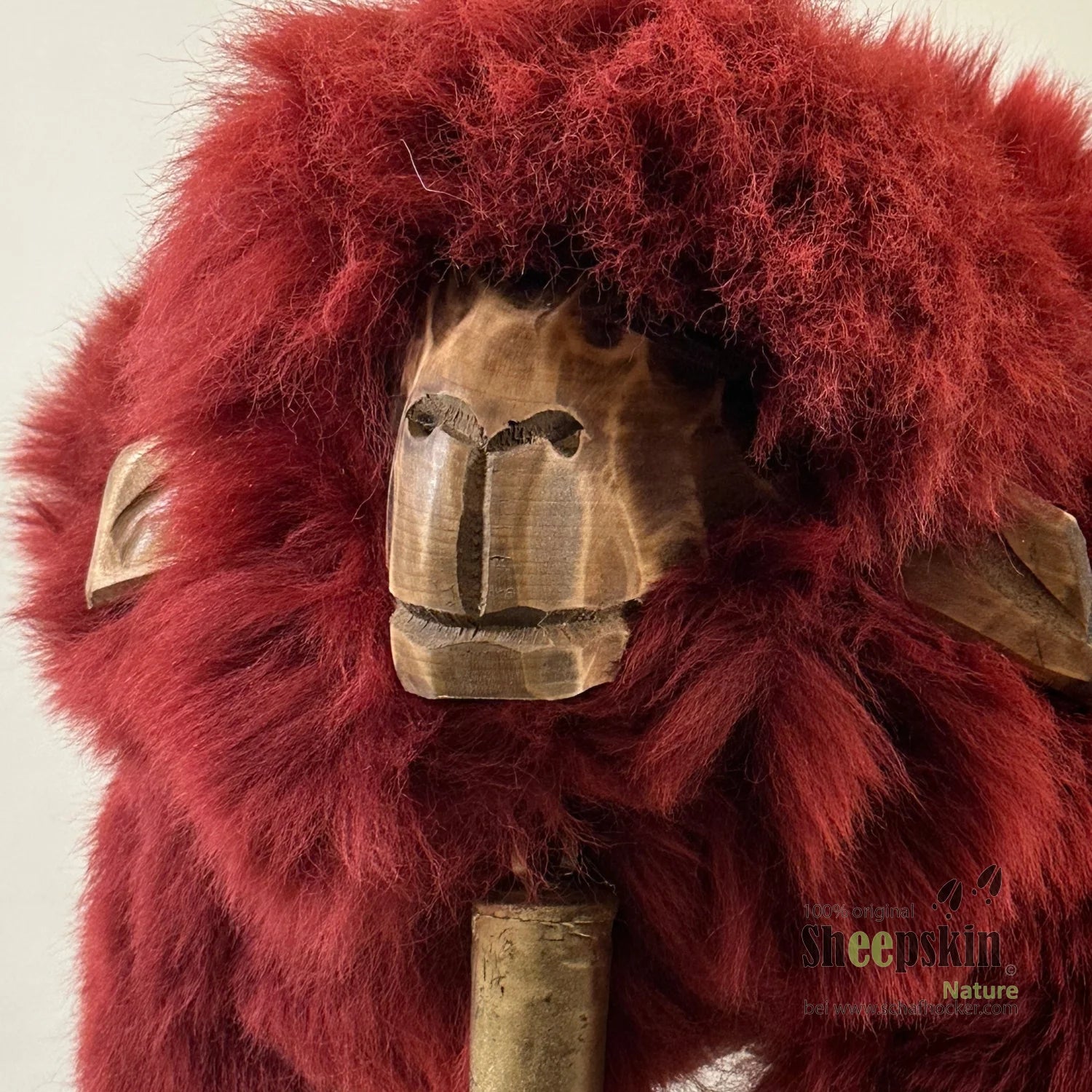 Schafhocker ā³ Vincent der freche Bua bordeaux Weinrot