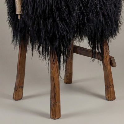 Design bar stool animal stool sheep stool "Lotte" das wilde Madl" Locki black