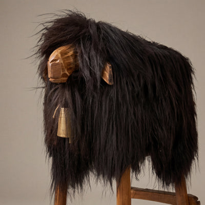 Design Barhocker Tierhocker Schafhocker »Moni« das wilde Madl Island schwarz