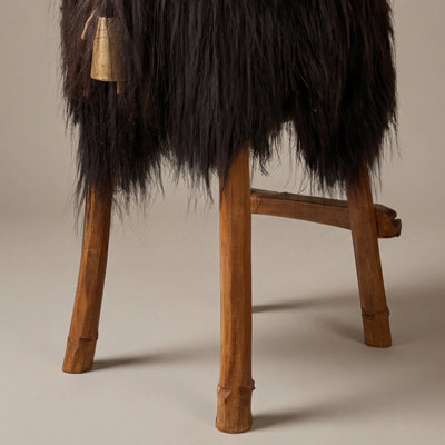 Design Barhocker Tierhocker Schafhocker »Moni« das wilde Madl Island schwarz
