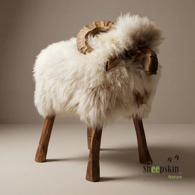 absolutes Einzelstück Schafhocker Mufflon »Jeff« Designer