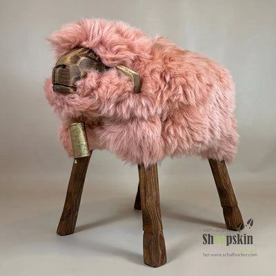 Designer animal stool sheep stool Clara the cute little girl pink Designer animal stool sheep stool Clara the cute little girl pink