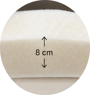 8 cm bequeme Polsterung