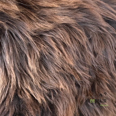 Premium Design Tierhocker Schafhocker Hansi das Mufflon braun – Schafhocker Mufflon von Sheepskin Nature© Ansicht 4 – kaufen