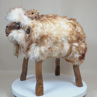 Schafhocker »Roberto« der extravagante Bua limited Designer Tierhocker Widder
