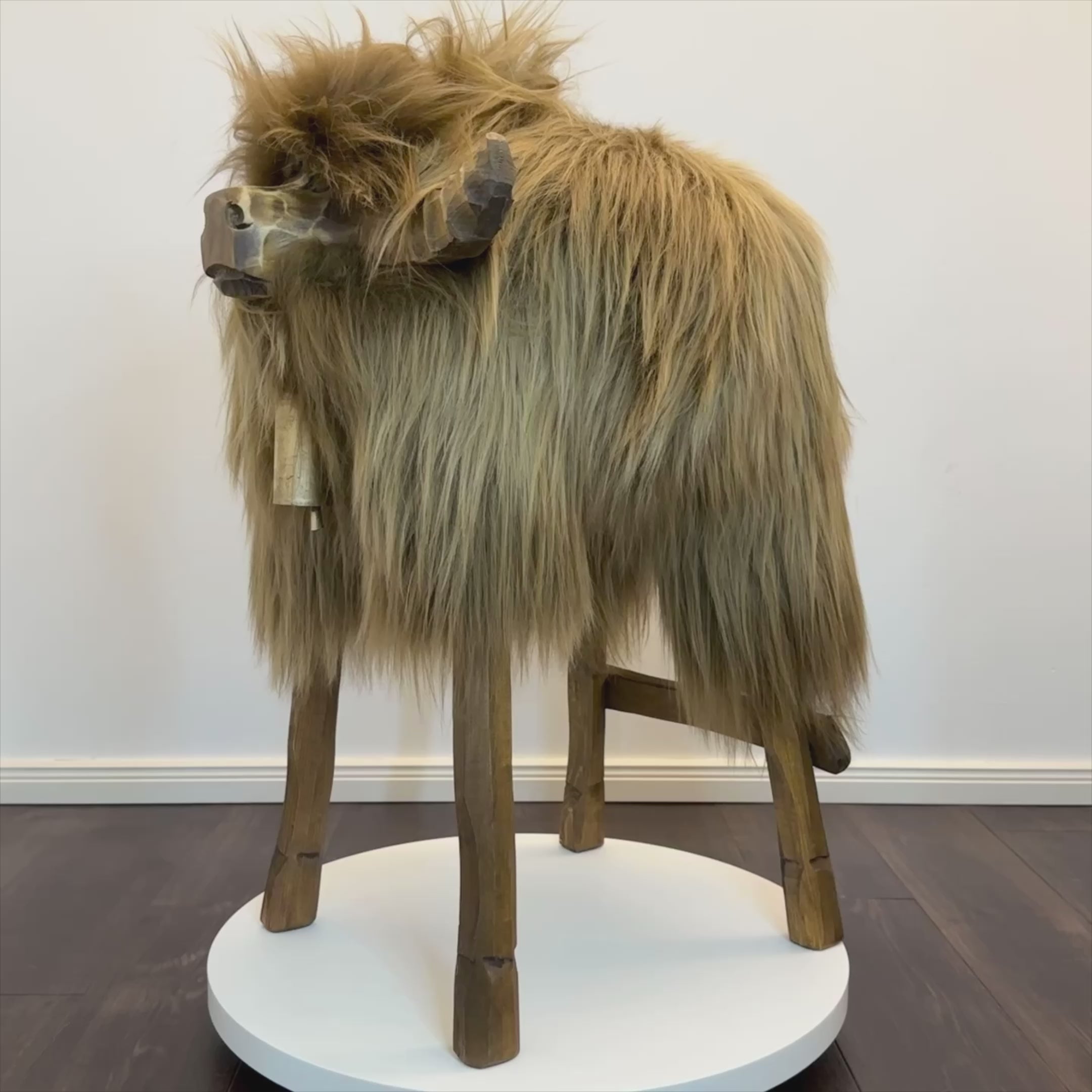 Design Barhocker Tierhocker Schafhocker »Xaver« der charmante Stier" Island fox