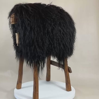 Design bar stool animal stool sheep stool "Lotte" das wilde Madl" Locki black