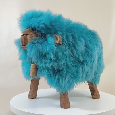 Designer Kinderhocker »Malea« das freche Madl türkis Schafhocker Kids