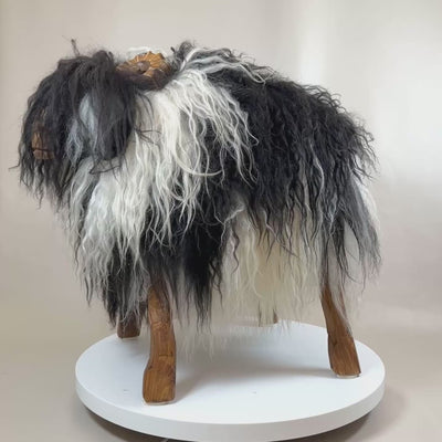 Sheep stool absolutely unique "Bobby" the wild Bua limited Locki Widder