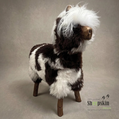Schafhocker Alpaka »Luna« Designer Hocker Tierhocker Tiermöbel Design