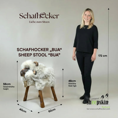 Schafhocker Clyde, Modell Bua – Produktansicht 5