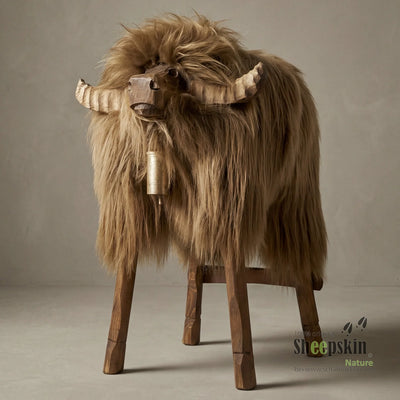 Barhocker Bully Xaver, mit Islandfell in Fox