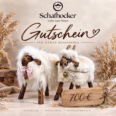 Schafhocker Geschenkgutschein 700 Euro