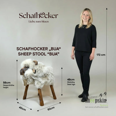 Schafhocker Lennart, Modell Mufflon – Produktansicht 3